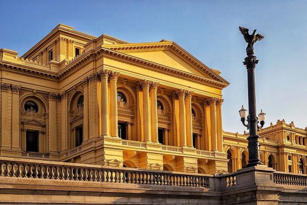 image of large glass building