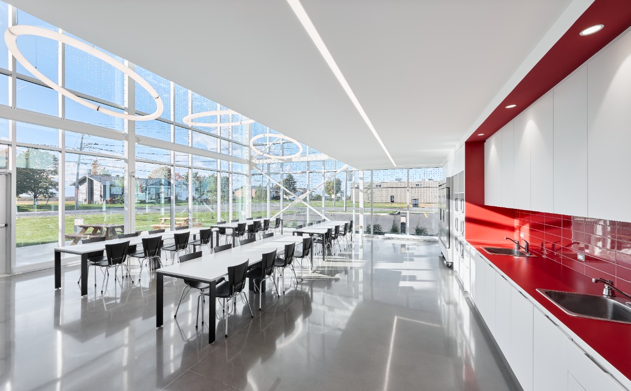 Project Photography of Veralex Headquarters in Princeville, QC.