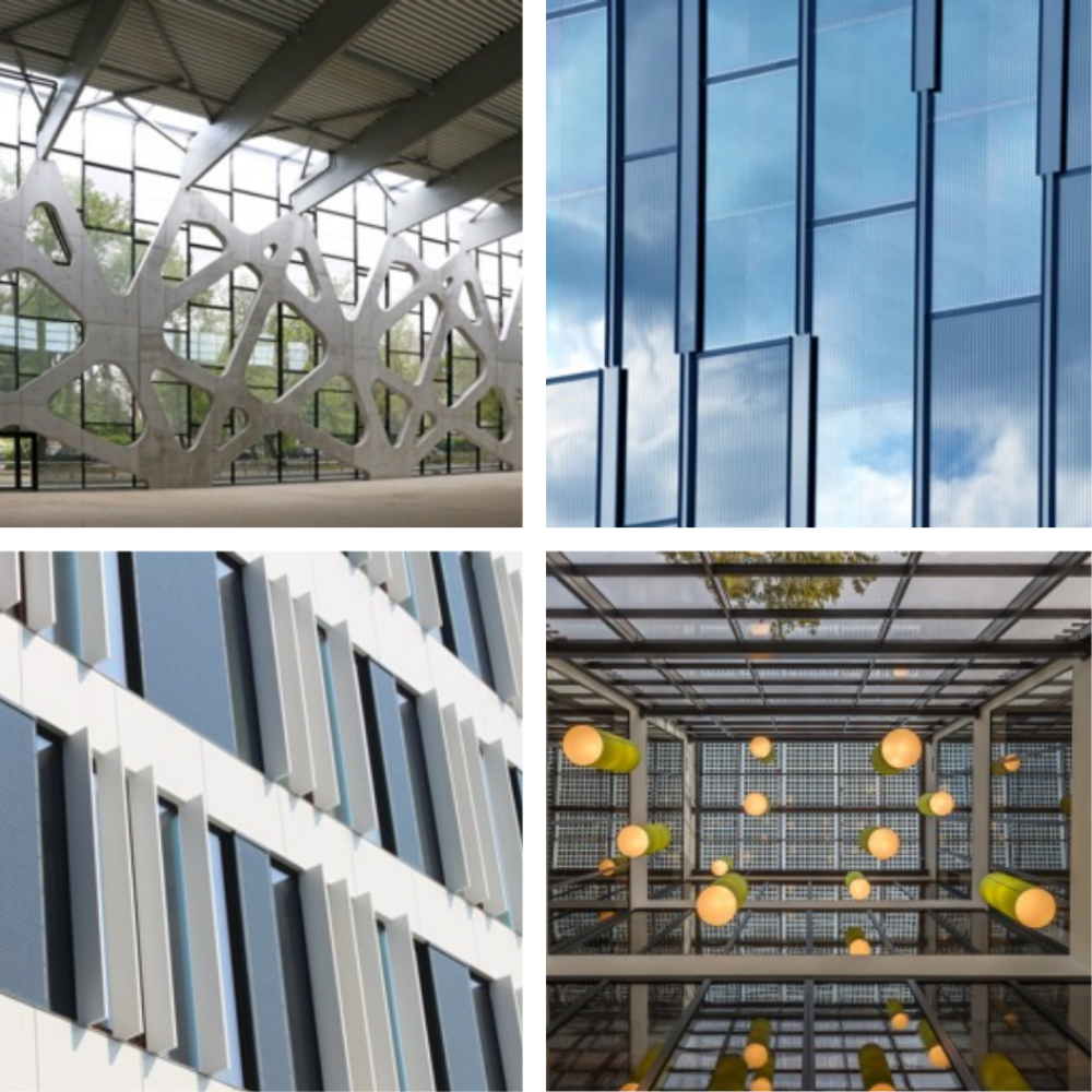 Marcador de posición de almacén de vidrio