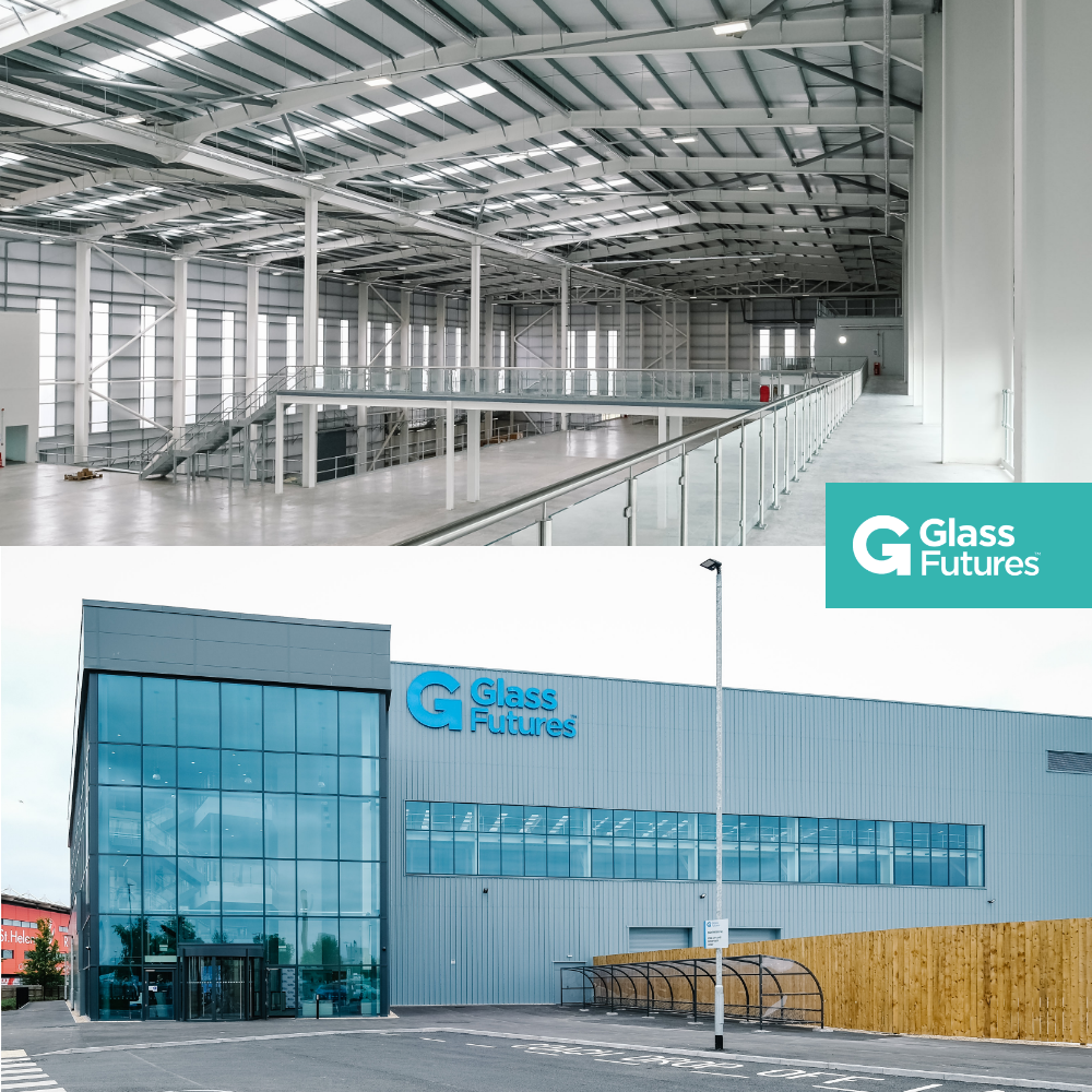 Marcador de posición de almacén de vidrio